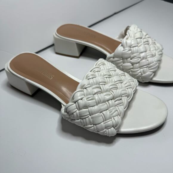 Dream Pairs Womens‎ White Braided Slip On Sandals Size 10 - Picture 4 of 10